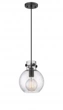  410-1PS-BK-G410-8SDY - Newton Sphere - 1 Light - 8 inch - Matte Black - Cord hung - Mini Pendant