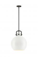  410-1SL-BK-M410-14W - Newton Sphere - 1 Light - 14 inch - Matte Black - Pendant