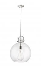  410-1SL-PN-G410-16CL - Newton Sphere - 1 Light - 16 inch - Polished Nickel - Pendant