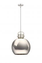  410-1SL-PN-M410-14PN - Newton Sphere - 1 Light - 14 inch - Polished Nickel - Pendant