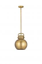  410-1SM-BB-M410-10BB - Newton Sphere - 1 Light - 10 inch - Brushed Brass - Mini Pendant