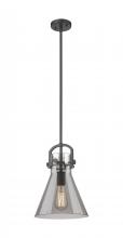 Innovations Lighting 410-1SM-BK-G411-10SM - Newton Cone - 1 Light - 10 inch - Matte Black - Mini Pendant
