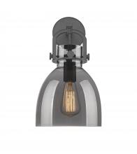  410-1W-BK-G412-8SM - Newton Bell - 1 Light - 8 inch - Matte Black - Sconce