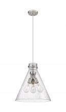  410-3PL-SN-G411-16SDY - Newton Cone - 3 Light - 16 inch - Satin Nickel - Cord hung - Pendant