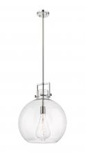  411-1SL-PN-G410-16CL - Newton Sphere - 1 Light - 16 inch - Polished Nickel - Pendant