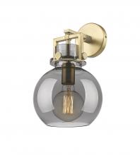  411-1W-BB-G410-8SM - Newton Sphere - 1 Light - 8 inch - Brushed Brass - Sconce