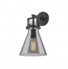  411-1W-BK-G411-8SM - Newton Cone - 1 Light - 8 inch - Matte Black - Sconce