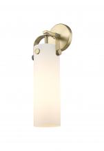  413-1W-BB-G413-1W-4WH - Pilaster - 1 Light - 4 inch Glass - Brushed Brass - Sconce