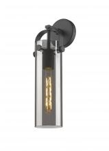  413-1W-BK-G413-1W-4SM - Pilaster - 1 Light - 4 inch Glass - Matte Black - Sconce