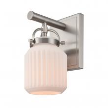  416-1W-SN-G416-6WH - Latreille - 1 Light - 6 inch - Satin Nickel - Sconce