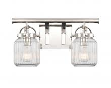  416-2W-PN-G416-6CL - Latreille - 2 Light - 16 inch - Polished Nickel - Bath Vanity Light