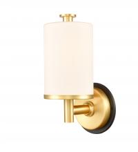  418-1W-BSG-G4181-LED - Marlowe - 1 Light - 5 inch - Black Satin Gold - Bath Vanity Light