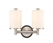  418-2W-BSN-G4181-LED - Marlowe - 2 Light - 14 inch - Black Satin Nickel - Bath Vanity Light