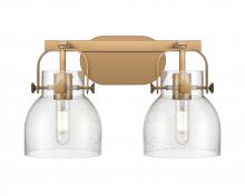  423-2W-BB-G412-6SDY - Pilaster II Bell - 2 Light - 17 inch - Brushed Brass - Bath Vanity Light