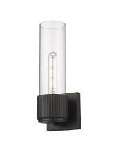  428-1W-BK-G428-12CL - Bolivar - 1 Light - 5 inch - Matte Black - Sconce