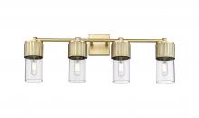  428-4W-BB-G428-7CL - Bolivar - 4 Light - 31 inch - Brushed Brass - Bath Vanity Light