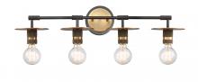  431-4W-BBB-LED - Aurora - 4 Light - 30 inch - Black Brushed Brass - Bath Vanity Light