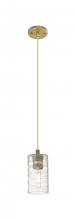  434-1P-BB-G434-7DE - Crown Point - 1 Light - 5 inch - Brushed Brass - Pendant