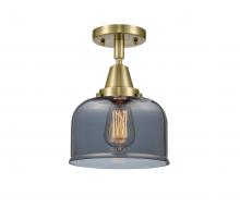  447-1C-AB-G73-LED - Bell - 1 Light - 8 inch - Antique Brass - Flush Mount