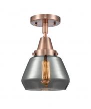  447-1C-AC-G173-LED - Fulton - 1 Light - 7 inch - Antique Copper - Flush Mount