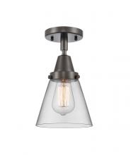  447-1C-OB-G62 - Cone - 1 Light - 6 inch - Oil Rubbed Bronze - Flush Mount