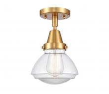  447-1C-SG-G322-LED - Olean - 1 Light - 7 inch - Satin Gold - Flush Mount