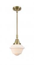  447-1S-AB-G531-LED - Oxford - 1 Light - 8 inch - Antique Brass - Mini Pendant