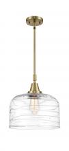  447-1S-AB-G713-L-LED - Bell - 1 Light - 12 inch - Antique Brass - Mini Pendant