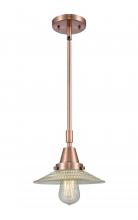  447-1S-AC-G2 - Halophane - 1 Light - 9 inch - Antique Copper - Mini Pendant