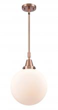  447-1S-AC-G201-10 - Beacon - 1 Light - 10 inch - Antique Copper - Mini Pendant