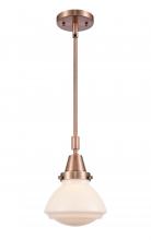 Innovations Lighting 447-1S-AC-G321-LED - Olean - 1 Light - 7 inch - Antique Copper - Mini Pendant