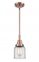  447-1S-AC-G52 - Bell - 1 Light - 5 inch - Antique Copper - Mini Pendant