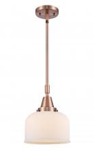  447-1S-AC-G71 - Bell - 1 Light - 8 inch - Antique Copper - Mini Pendant