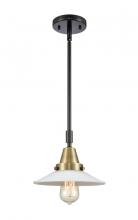  447-1S-BAB-G1 - Halophane - 1 Light - 9 inch - Black Antique Brass - Mini Pendant