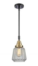  447-1S-BAB-G142 - Chatham - 1 Light - 7 inch - Black Antique Brass - Mini Pendant