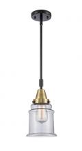  447-1S-BAB-G182 - Canton - 1 Light - 7 inch - Black Antique Brass - Mini Pendant