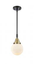  447-1S-BAB-G201-6-LED - Beacon - 1 Light - 6 inch - Black Antique Brass - Mini Pendant