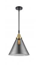 Innovations Lighting 447-1S-BAB-G43-L-LED - Cone - 1 Light - 12 inch - Black Antique Brass - Mini Pendant