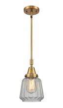  447-1S-BB-G142 - Chatham - 1 Light - 7 inch - Brushed Brass - Mini Pendant