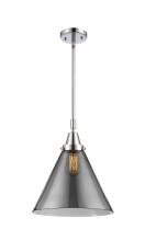  447-1S-PC-G43-L-LED - Cone - 1 Light - 12 inch - Polished Chrome - Mini Pendant