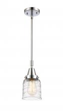  447-1S-PC-G513-LED - Bell - 1 Light - 5 inch - Polished Chrome - Mini Pendant