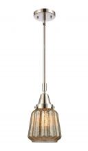  447-1S-PN-G146-LED - Chatham - 1 Light - 7 inch - Polished Nickel - Mini Pendant