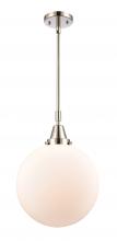  447-1S-PN-G201-12-LED - Beacon - 1 Light - 12 inch - Polished Nickel - Mini Pendant