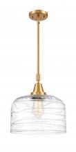  447-1S-SG-G713-L - Bell - 1 Light - 12 inch - Satin Gold - Mini Pendant