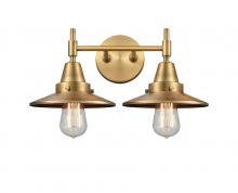  447-2W-BB-M4-BB-LED - Railroad - 2 Light - 17 inch - Brushed Brass - Bath Vanity Light