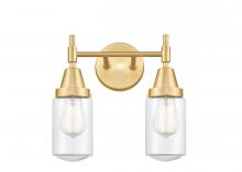  447-2W-SG-G312 - Dover - 2 Light - 14 inch - Satin Gold - Bath Vanity Light