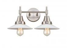  447-2W-SN-G1 - Halophane - 2 Light - 18 inch - Satin Nickel - Bath Vanity Light