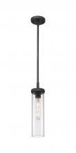  471-1S-WZ-G471-12CL - Lincoln - 1 Light - 4 inch - Weathered Zinc - Pendant