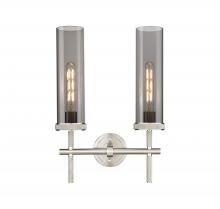  471-2W-SN-G471-12SM - Lincoln - 2 Light - 14 inch - Satin Nickel - Bath Vanity Light