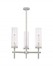  471-3CR-SN-G471-12CL - Lincoln - 3 Light - 21 inch - Satin Nickel - Pendant